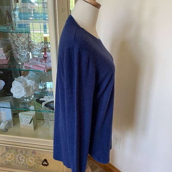 The Cashmere Project Blue 100% Fine Cashmere Sweater, EUC - Picture 2 of 5